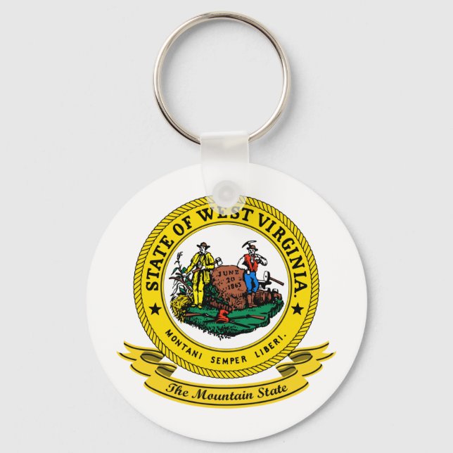 Chaveiro West Virginia Seal (Frente)