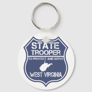 Chaveiro West Virginia State Trooper Protect And Serve