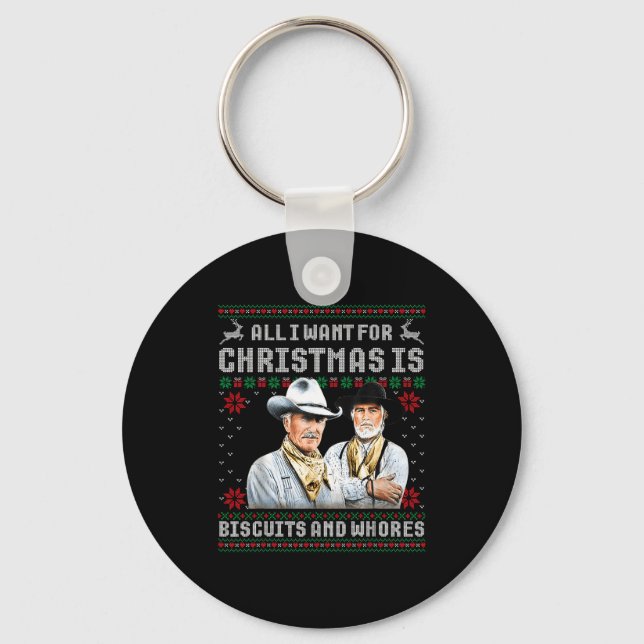 Chaveiro Western Biscuits And S Christmas Quote Retro  (Frente)
