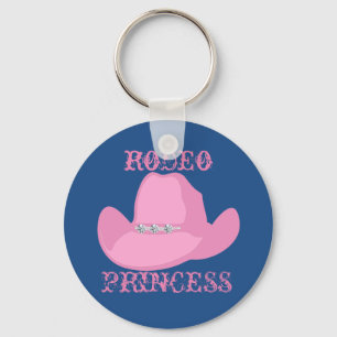 Chaveiro Western Cowgirl Rodeo Princess com Cavalo