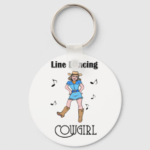 Chaveiro Western "Line Dancing Cowgirl"