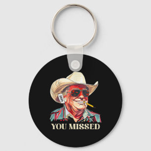 Chaveiro _western Trump Cowboy Você Perdeu Bandeira America