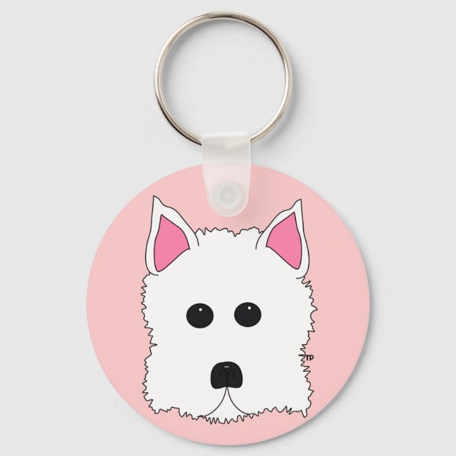 Chaveiro Westie Portrait (Frente)