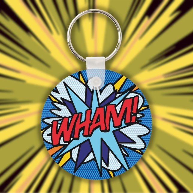Chaveiro WHAM Pop de Arte do Comic Book (Criador carregado)