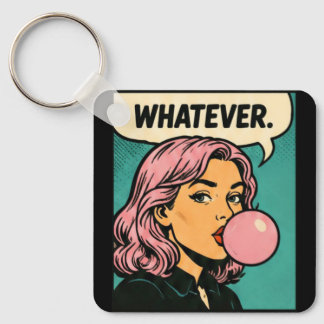 Chaveiro “Whatever” Retro Quadrinho