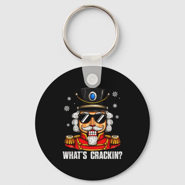 Chaveiro Whats Crackin Funny Nutcracker Pjs Christmas Xmas  (Frente)