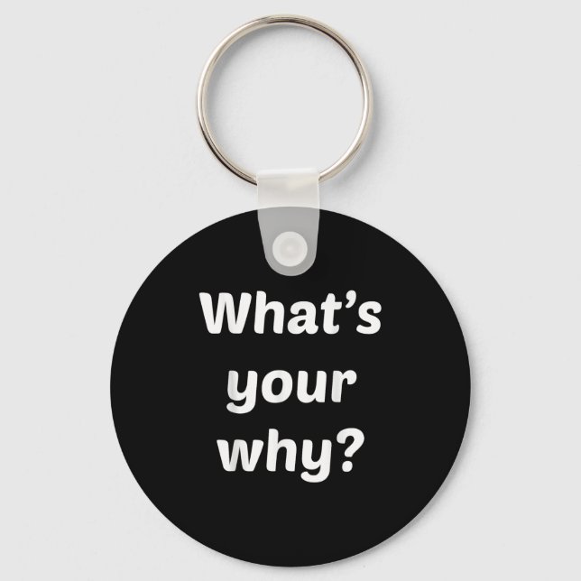 Chaveiro What's Your Why Insring Motivational Entrepreneur  (Frente)