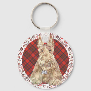 Chaveiro Wheaten Scottie Tartan