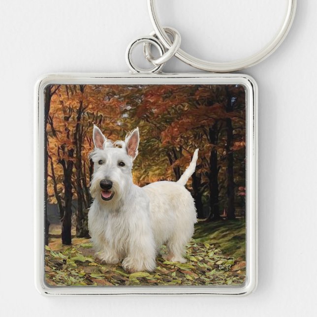 Chaveiro Wheaten Scottish Terrier Autumn (Frente)