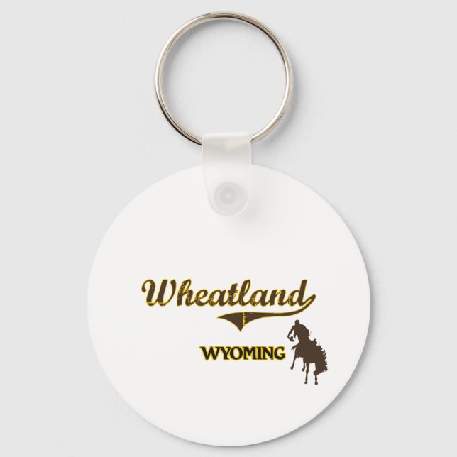 Chaveiro Wheatland Wyoming City Classic (Frente)