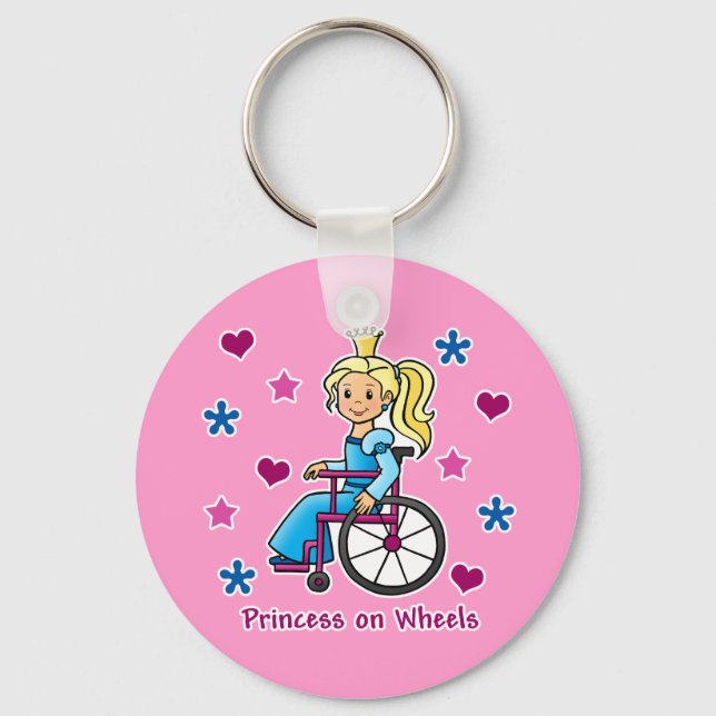 Chaveiro Wheelchair Princess (Frente)