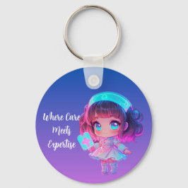 Chaveiro Where Care Meets Expertise Key Ring