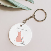 Whimsic Eu Adoro Gatos Silhouette Nome Personaliza