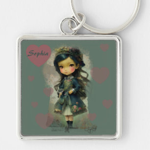 Chaveiro Whimsic Kawaii Fairy Tale Girl