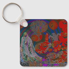 Chaveiro Whimsical Halloween Dreams