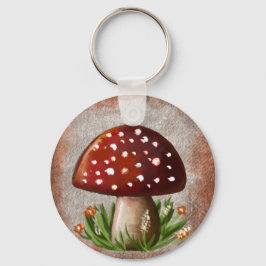 Chaveiro Whimsical Mushroom & Fungi Motif – Nature-Inspired