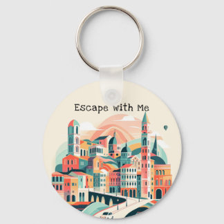 Chaveiro Whimsical Wanderlust Dreamscape Adventurer