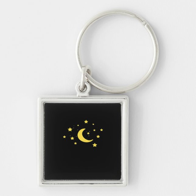 Chaveiro Whimsigoth Night Sky Sun Moon Witchy (Frente)
