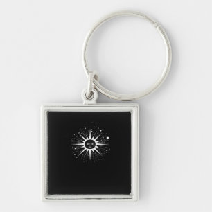 Chaveiro Whimsigoth Night Sky Sun Moon Witchy Classic Hallo