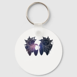Chaveiro Whimsigoth Starry Night Sun Moon Witchy Classic