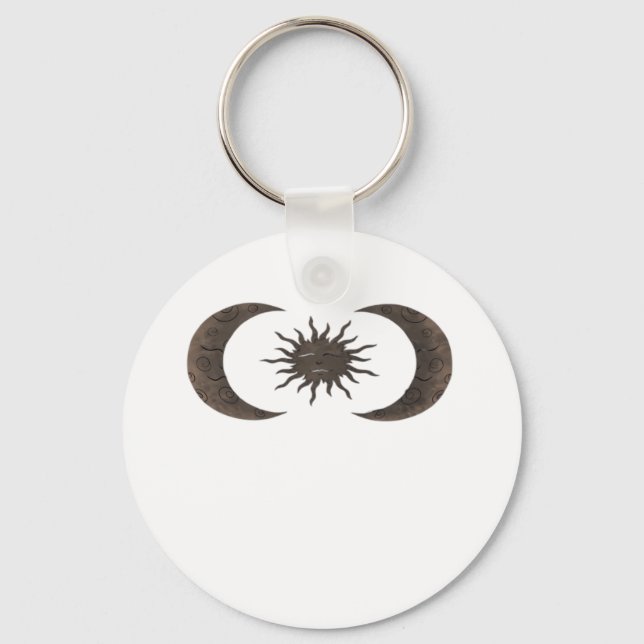 Chaveiro Whimsigoth Sun E Moons (Frente)