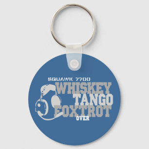 Chaveiro Whiskey Tango Foxtrot - Aeronáutica Humor