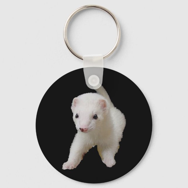 Chaveiro White Baby Ferret (Frente)