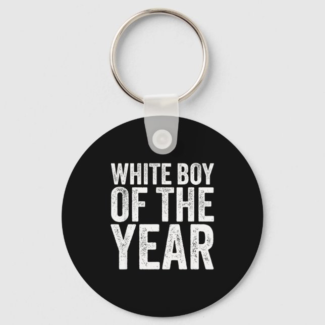 Chaveiro White Boy Of The Year Funny T  (Frente)