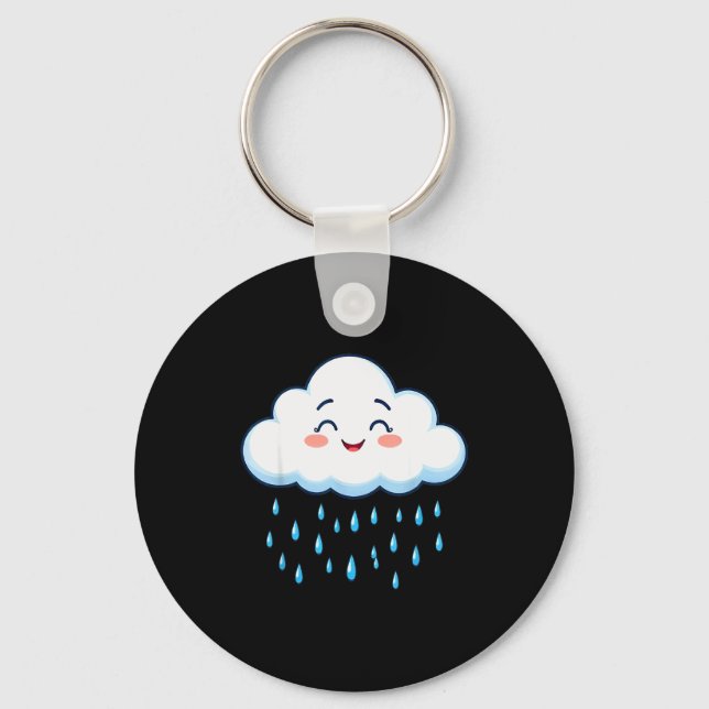 Chaveiro White Clouds Rain Drop Costume Christmas Halloween (Frente)