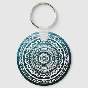Chaveiro White Mandala Deixe o mar te libertar
