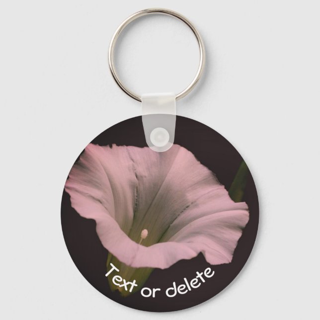 Chaveiro White Morning Glory Flower Personalized (Frente)