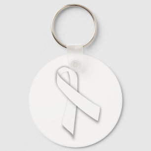 Chaveiro White National Day of Remembrance Ribbon