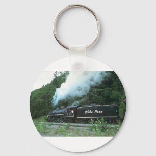 Chaveiro White Pass e Yukon em White Pass, em Skagway,