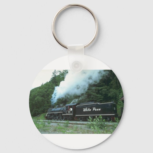 Chaveiro White Pass e Yukon em White Pass, em Skagway, (Frente)