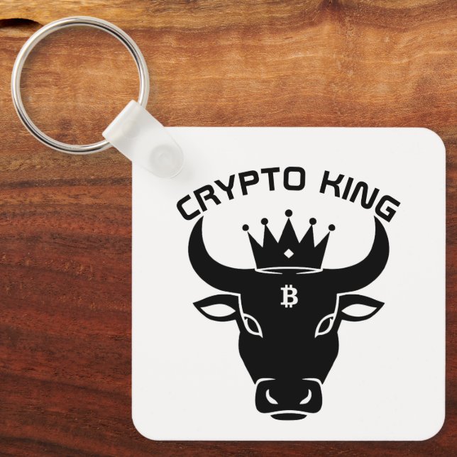 Chaveiro White personalizado do Crypto King (Frente)