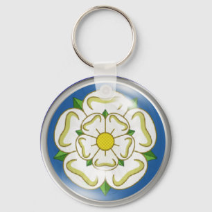 Chaveiro White Rose of Yorkshire Flag