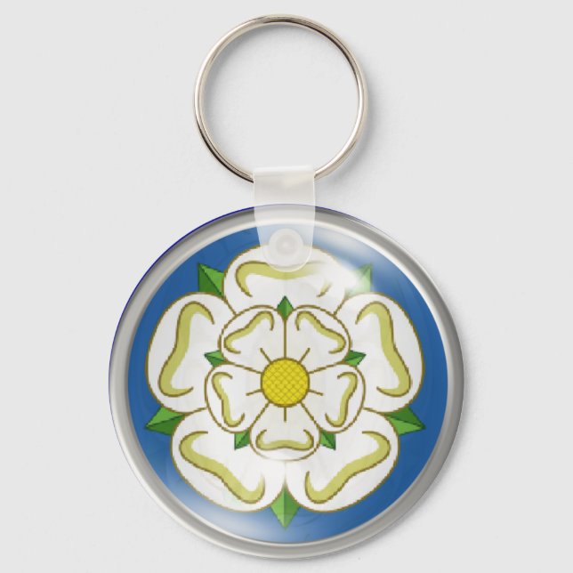 Chaveiro White Rose of Yorkshire Flag (Frente)