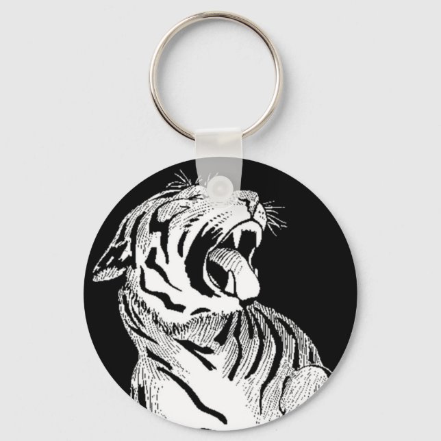 CHAVEIRO White Tiger Agressivo Gato Grande Narraçã (Frente)