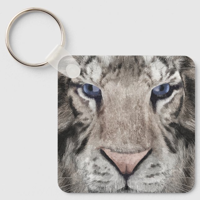 Chaveiro White Tiger Head  (Frente)