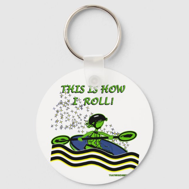 Chaveiro Whitewater Kayak Roll (Frente)