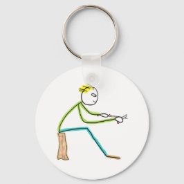 Chaveiro Whittling Stickman