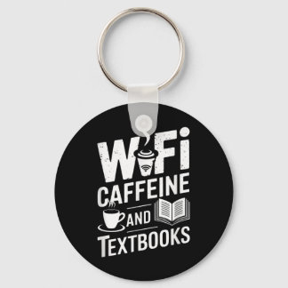 Chaveiro Wifi Cafeína E Livros
