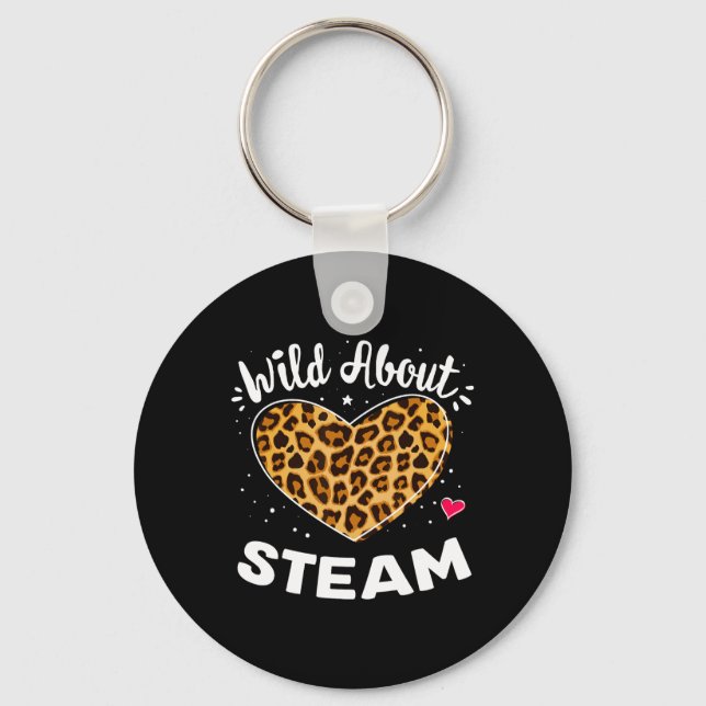 Chaveiro Wild About Steam Leopard Squad Stem Byck To School (Frente)