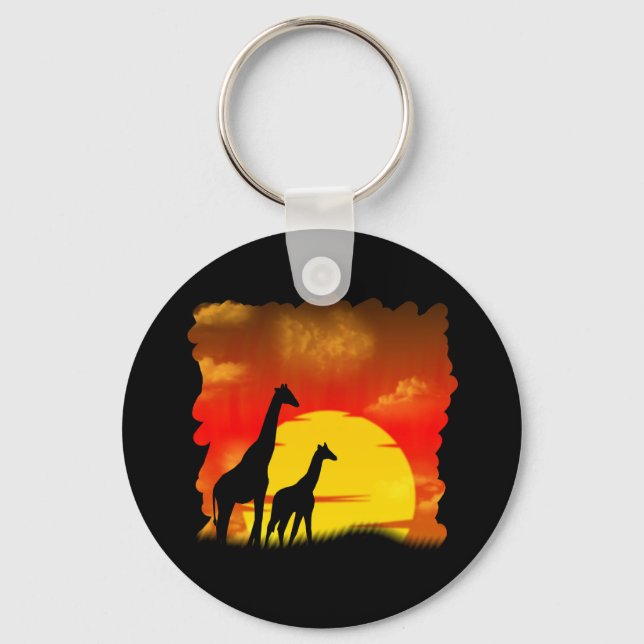 Chaveiro Wild Giraffe Keychain (Frente)