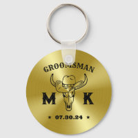 Wild West Cowboy Personalized Monogram Groomsmen
