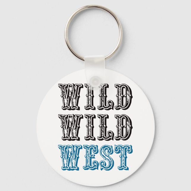 Chaveiro Wild West selvagem! -Azul (Frente)