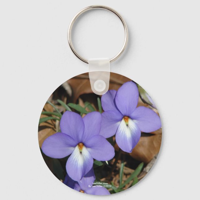 Chaveiro WildFlowers Birds-Foot Violet III Gifes e Roupa (Frente)
