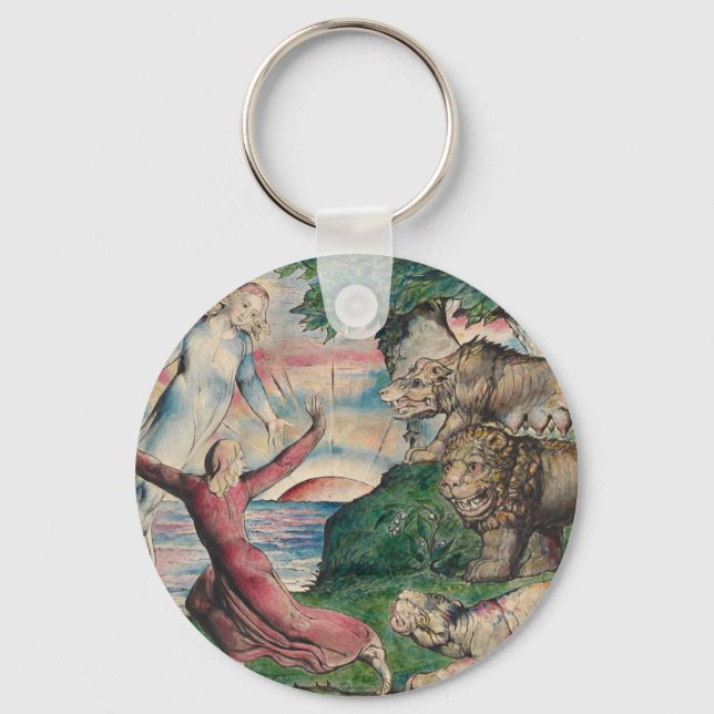 Chaveiro William Blake - Dante Correndo Da Triste (Frente)