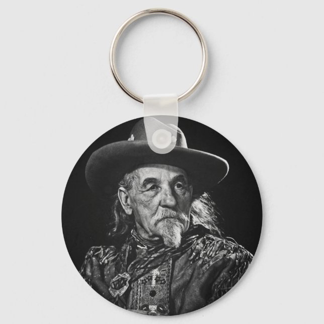 Chaveiro William Buffalo Bill Cody Vintage Retrato (Frente)
