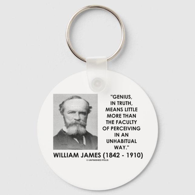 Chaveiro William James Genius Percebendo Uma Maneira Inhabi (Frente)